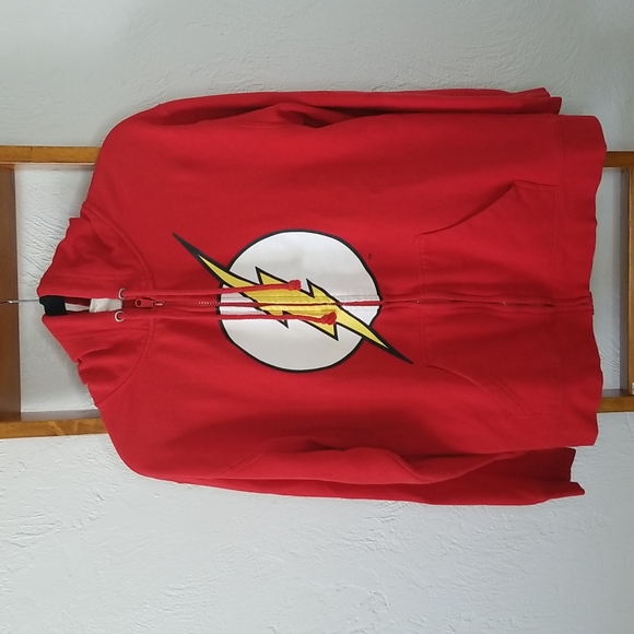 DC Comics Other - Flash Hoodie Full Zip in Red Size Medium